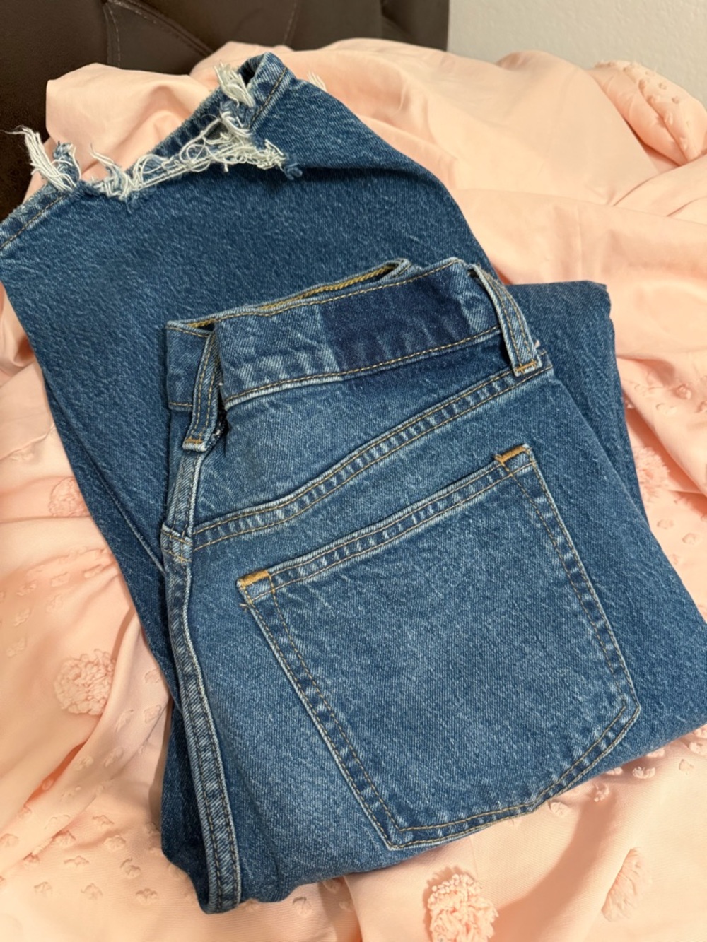 Abercrombie & Fitch Classic Straight-Leg Denim in Mid Blue